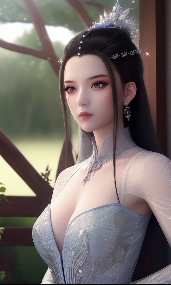 (,1girl, ,best quality, ),looking at viewer, <lora:431-DA-逆天邪神-楚月婵:0.8> ,ultra detailed background,ultra detailed background,ultra realistic 8k cg,(masterpiece:1.2),(best quality:1.2),(ultra detailed:1.2),(official art:1.3),(beauty and aesthetics:0.8),detailed,(intricate:0.8),(highly detailed),(solo),delicate countenance,1girl,fancy,(glassy texture:1.2),(crush:1.2),8k,accessory,tattoo,(transparent:1.1),gown,energy encirclement,instant,in the twinkling of an eye,upper body,woman in a mythical forest, masterpiece, perfect face, intricate details, horror theme, raw photo, photo unp(cleavage),, 
