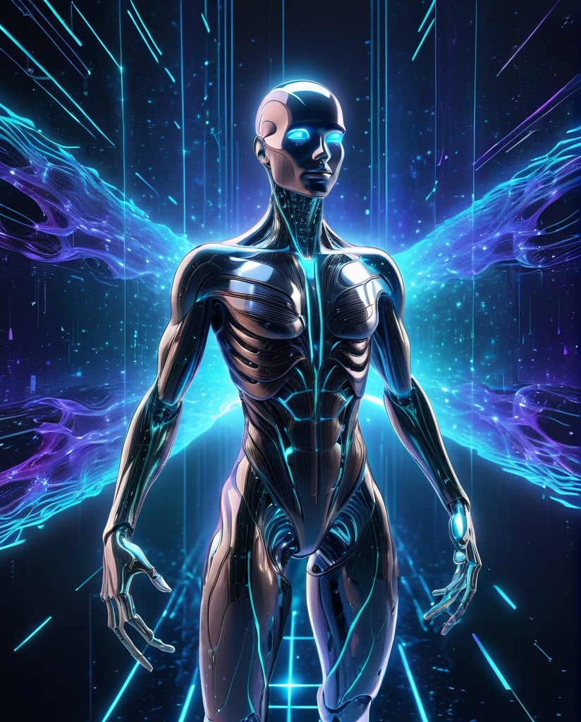 digital art,  hologram,  bigdata on Tensor.Art
