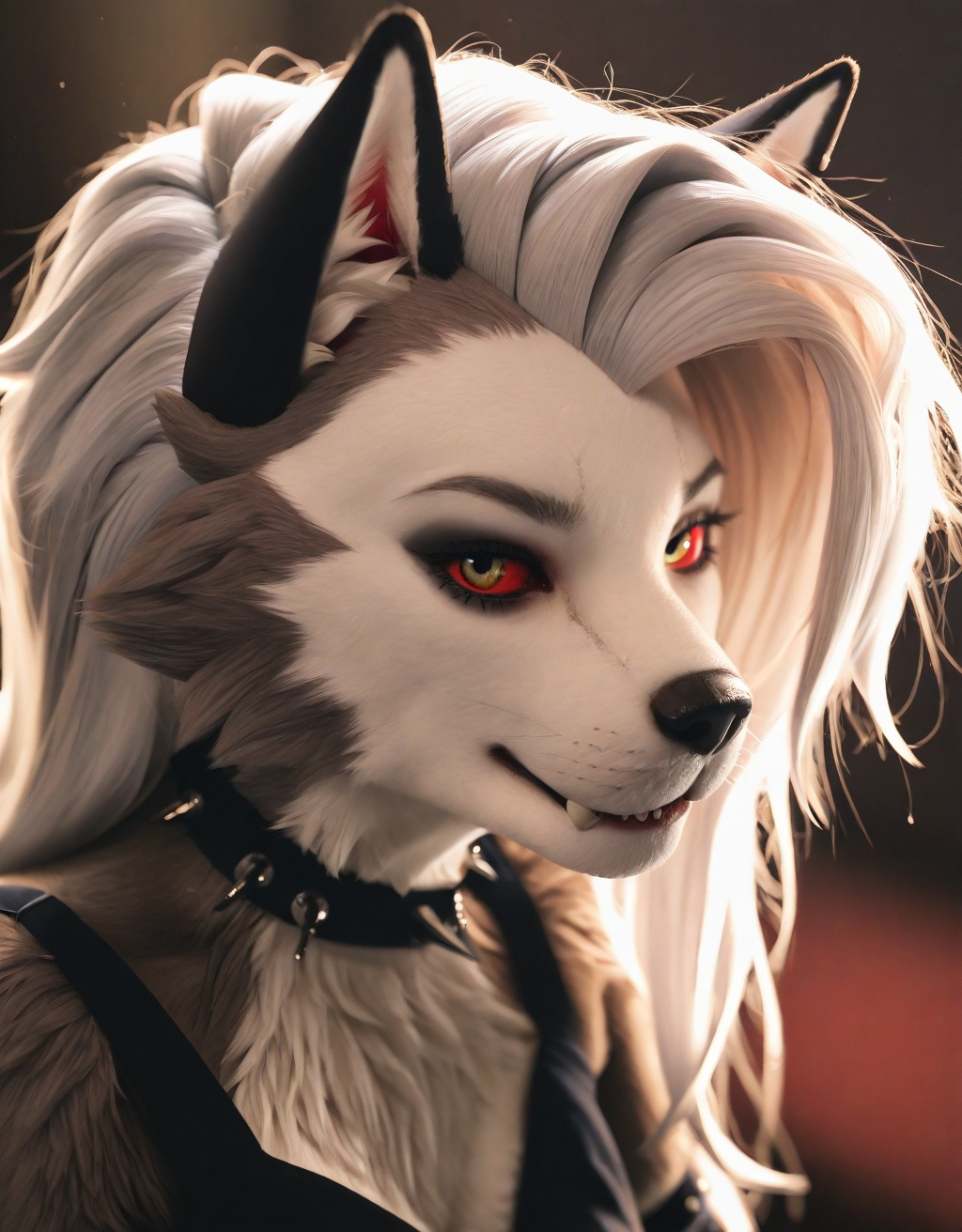 1girl,  loona_\(helluva_boss\),  furry on Tensor.Art