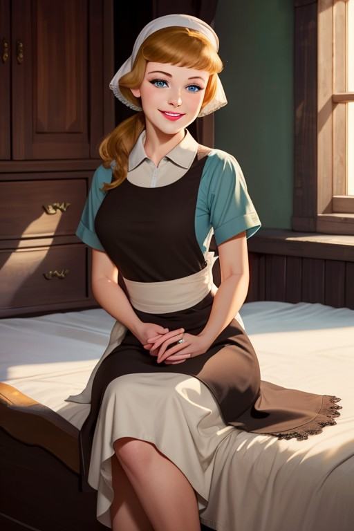 portrait,  cinderella,  medieval maid on Tensor.Art