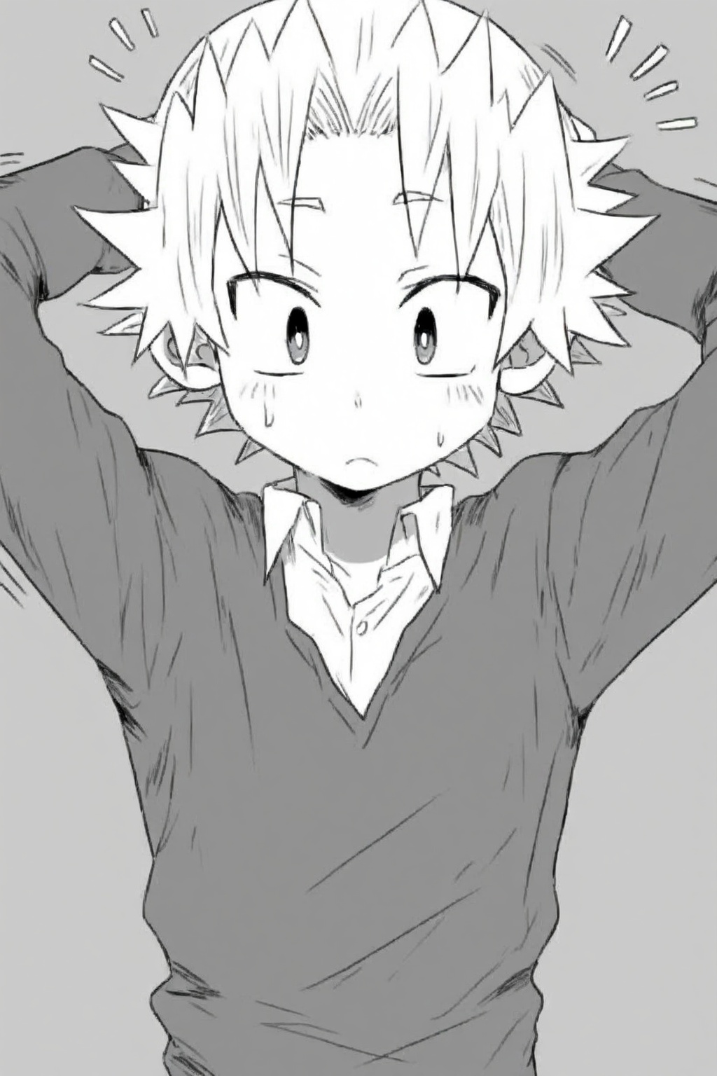 maoshantailang,  1boy,  spike hair on Tensor.Art