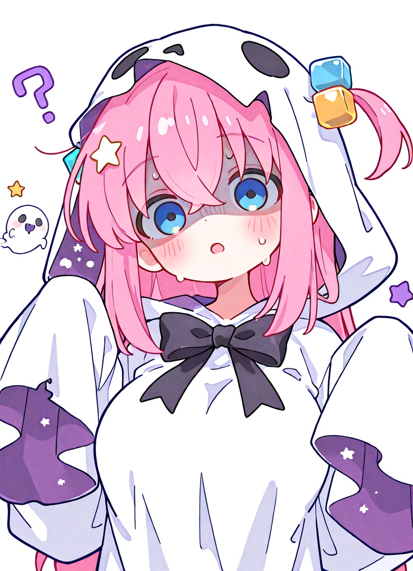 1girl,  gotou hitori,  pink hair on Tensor.Art