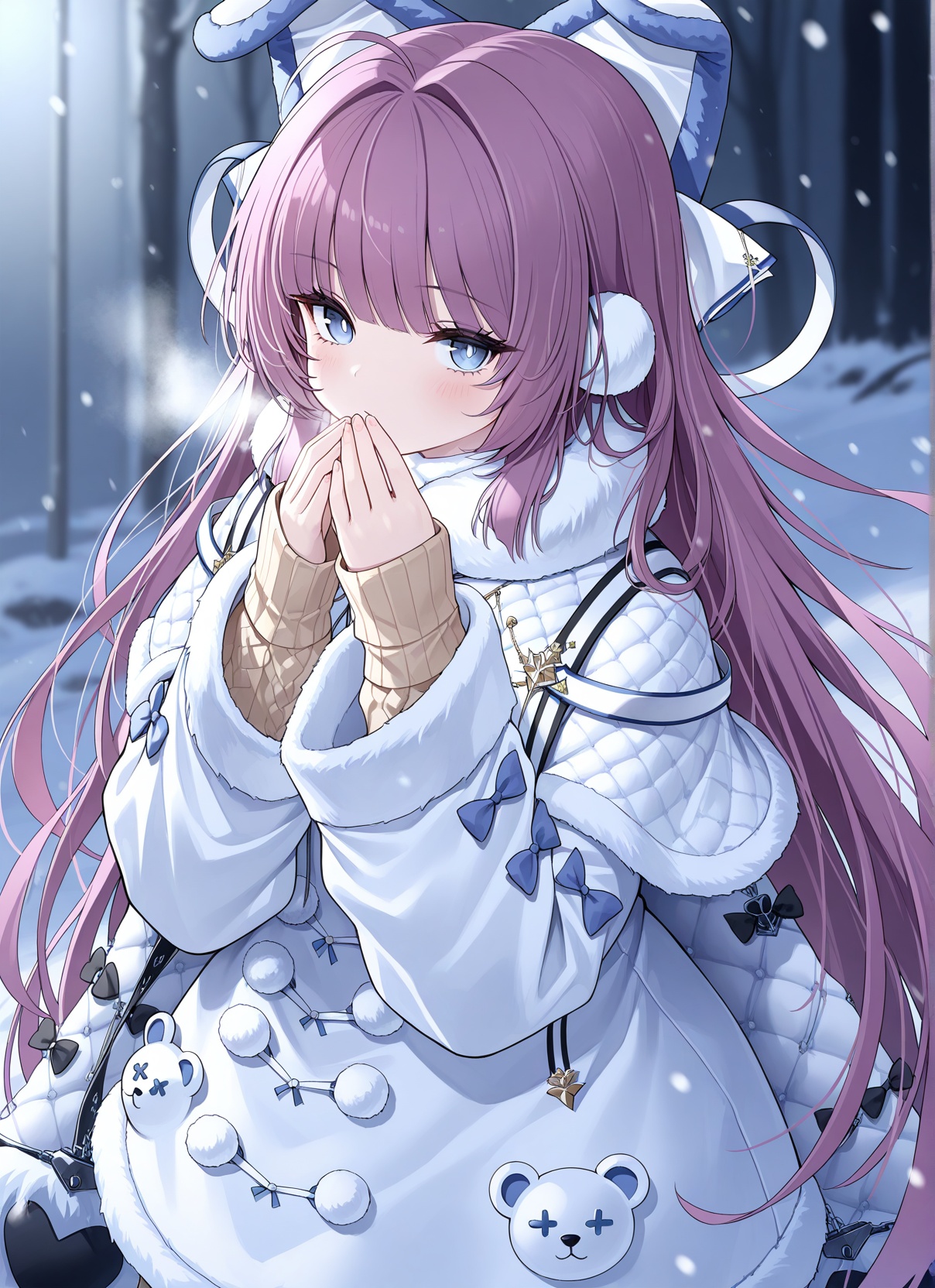 <lora:tashkent_IL_v1.0:1>,tashkent \(azur lane\),winter clothes,cold,looking at viewer,, masterpiece,best quality,