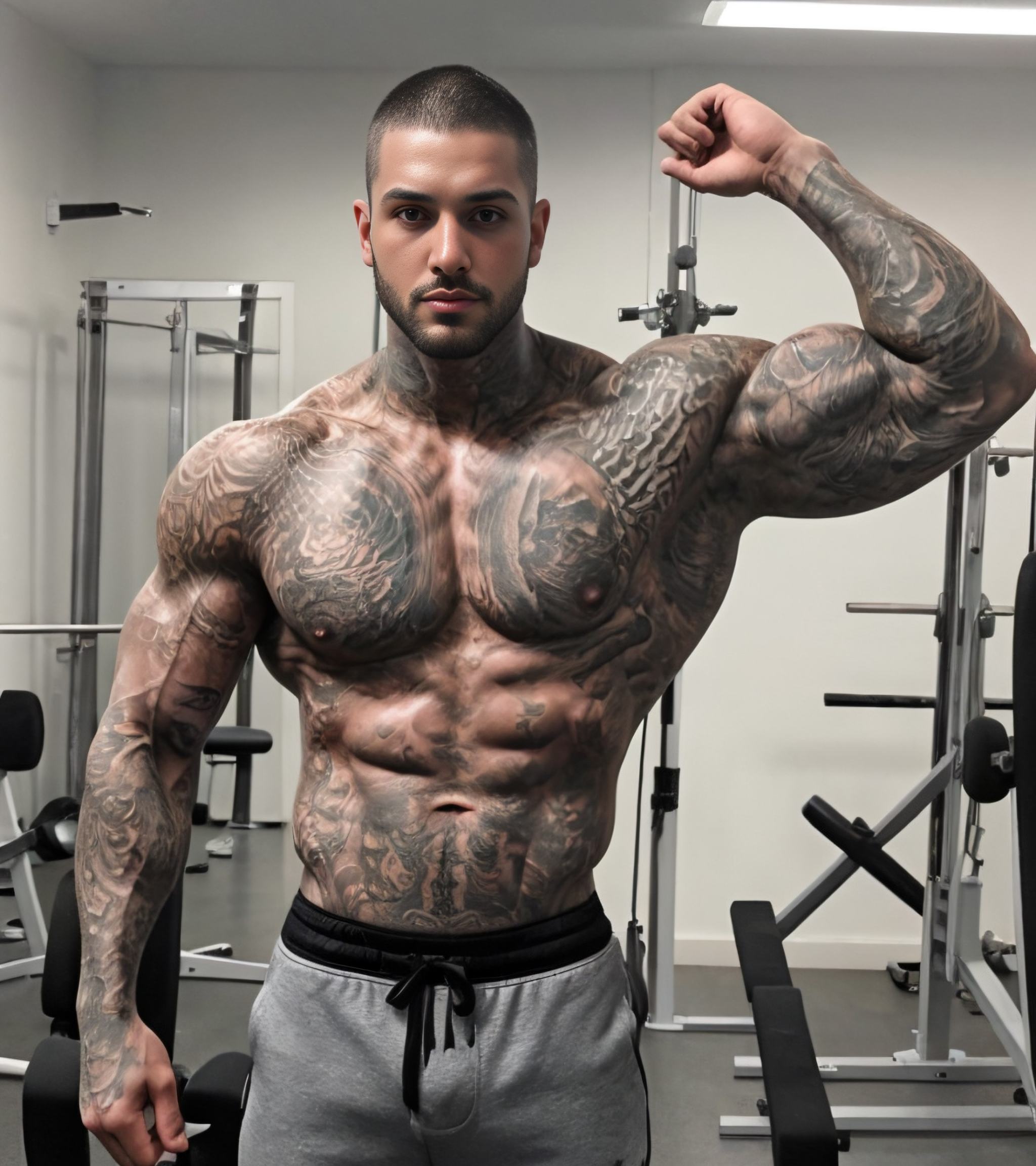 1male,  love,  body muscled on Tensor.Art