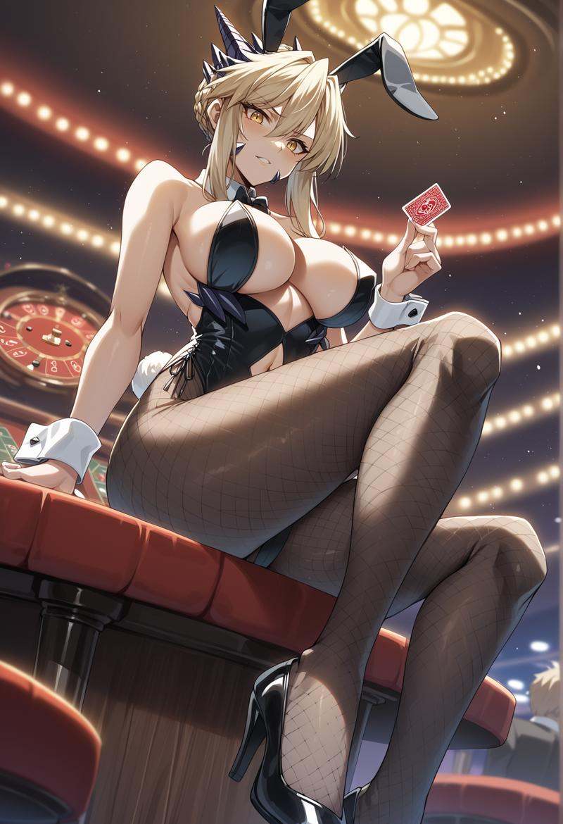 1girl,  blonde hair,  yellow eyes on Tensor.Art