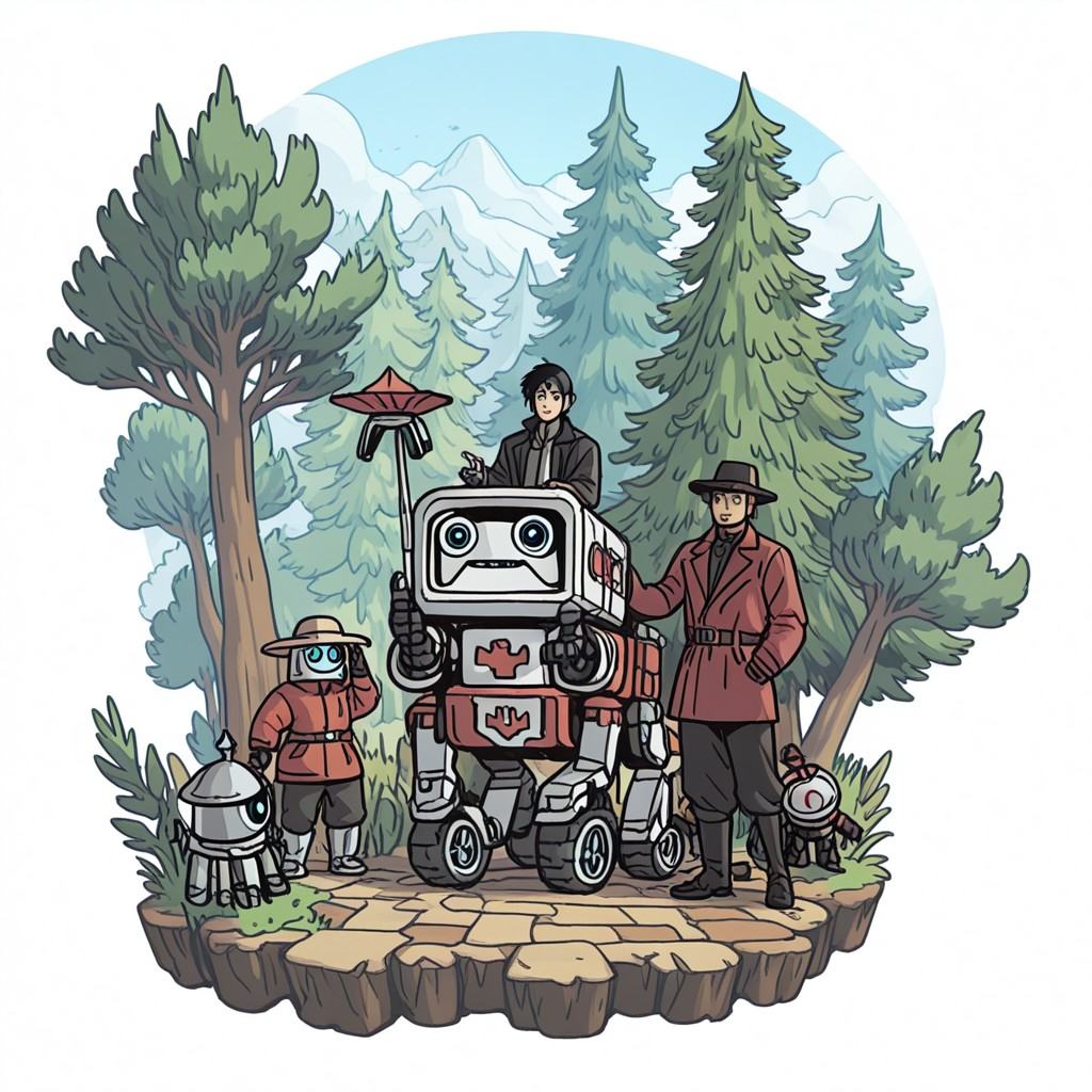 RefugiumSR,  multiple boys,  tree on Tensor.Art