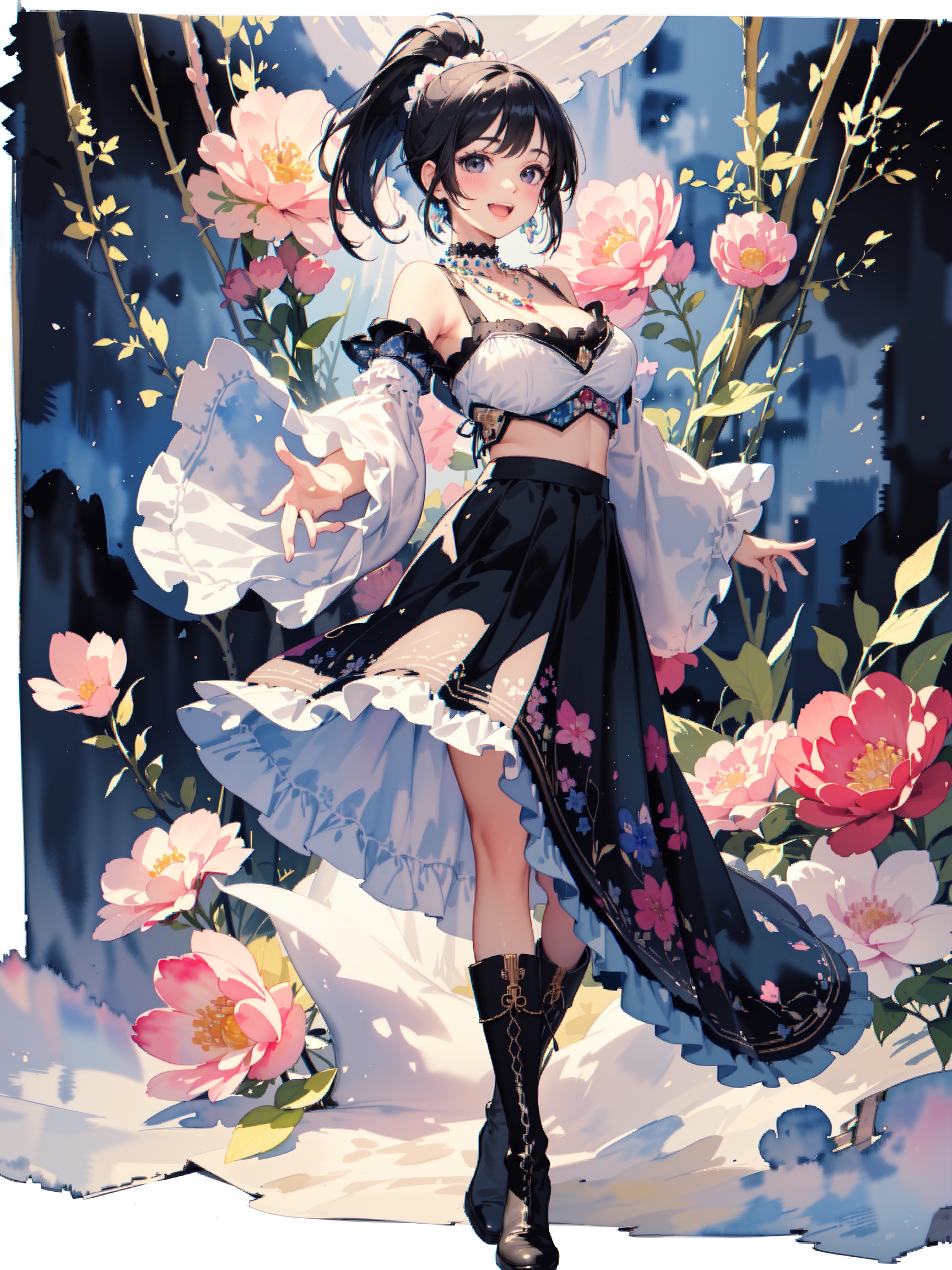 ((extremely detailed illustration)),  highres,  ((extremely detailed and beautiful background)) on Tensor.Art