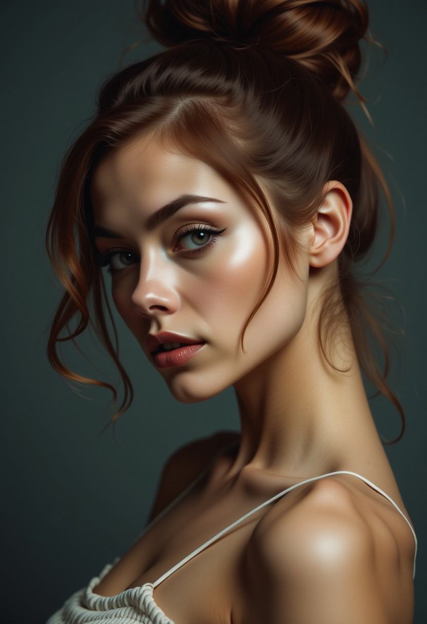 A realistic photo of a woman on Tensor.Art