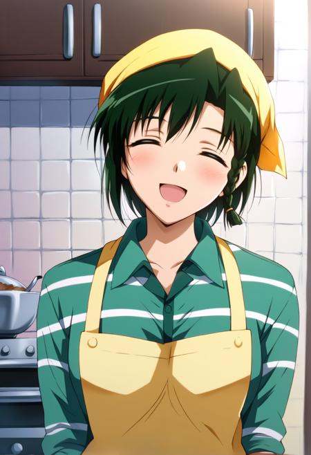 ichijou karen,  solo,  green hair on Tensor.Art