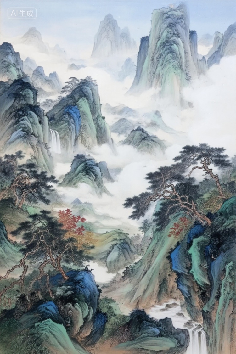 F.1国风系列中国水墨画 by 星美AIGC-Fine on Tensor.Art