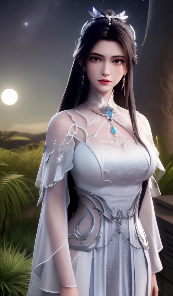 <lora:611-DA-诛仙-陆雪琪-V3:0.8>(,1girl, ,best quality, ),looking at viewer,masterpiece(,1girl,night, starry sky, milky way,outdoors, full moon,  night sky, darkness,  world of darkness, , ) ,ultra realistic 8k cg,   clean, masterpiece,     (( , )),, , , prestige, luxury, jewelry, diamond, gold, pearl, gem, sapphire, ruby, emerald, intricate detail, delicate pattern, charming, alluring, seductive, erotic, enchanting, hair ornament, necklace, earrings, bracelet, armlet,halo((, )), (),