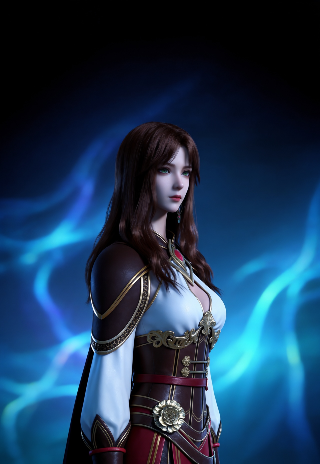 1girl,  long hair,  brown hair by 天海TianHai on Tensor.Art