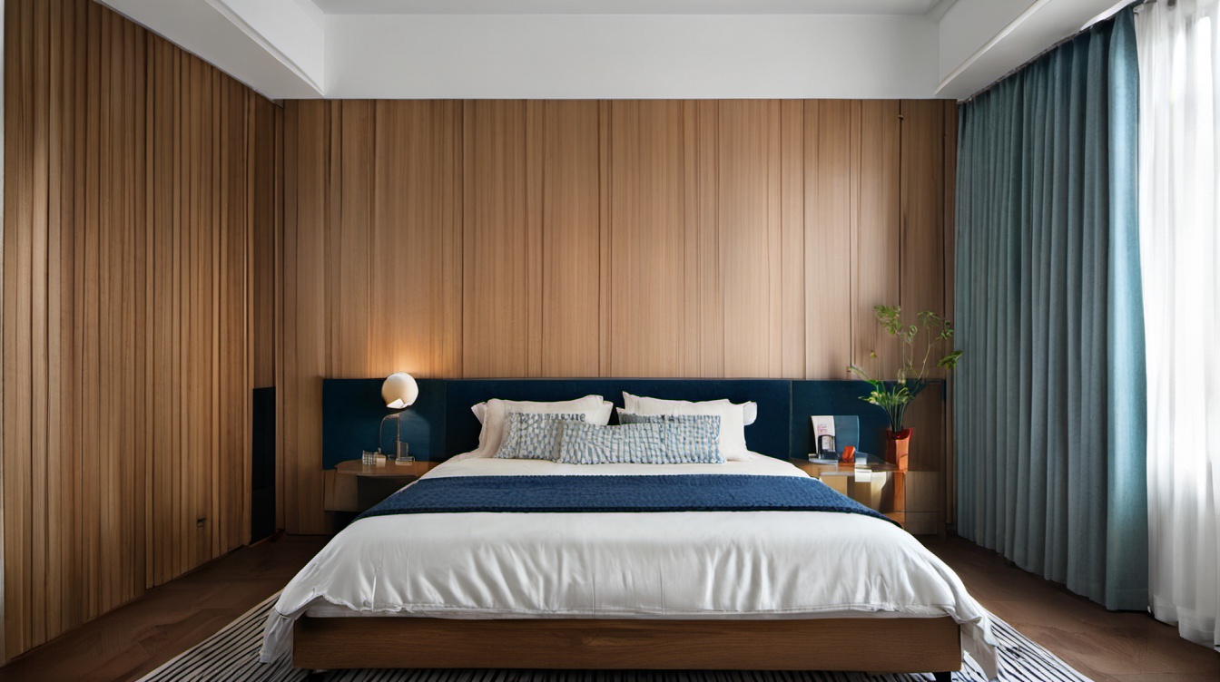 <lora:hunda XL2.0:0.6>,hunda,indoor,bedroom,floor,bed,curtains,table,chair,bed_sheet,pillow,available light,cup,plant,vase,incredibly absurdres,realistic,