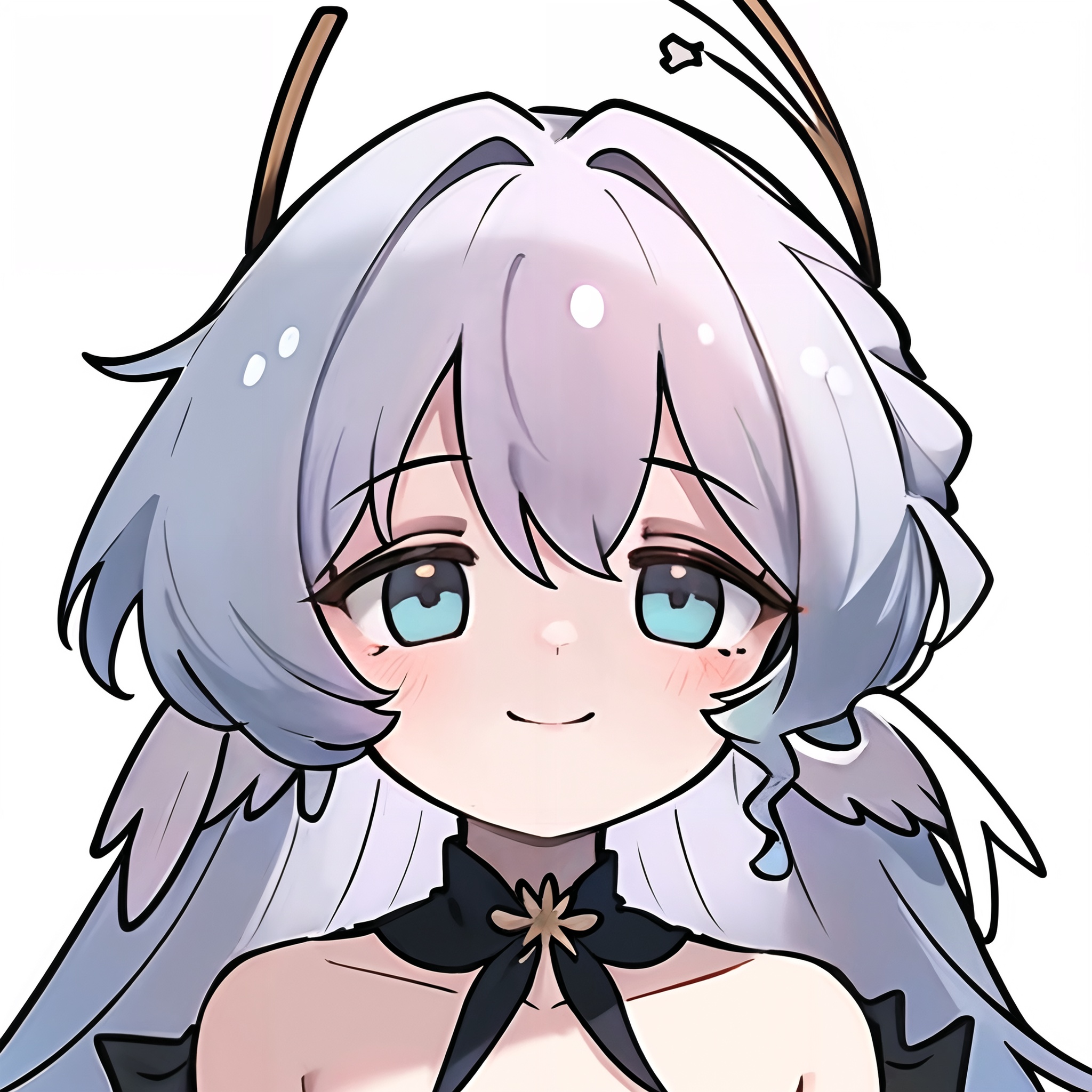 happy expression,<lora:kyxiaoniao-0.5-0.9STR:0.8>,<lora:xiaote-000007:0.5>,white background,a girl,portrait,