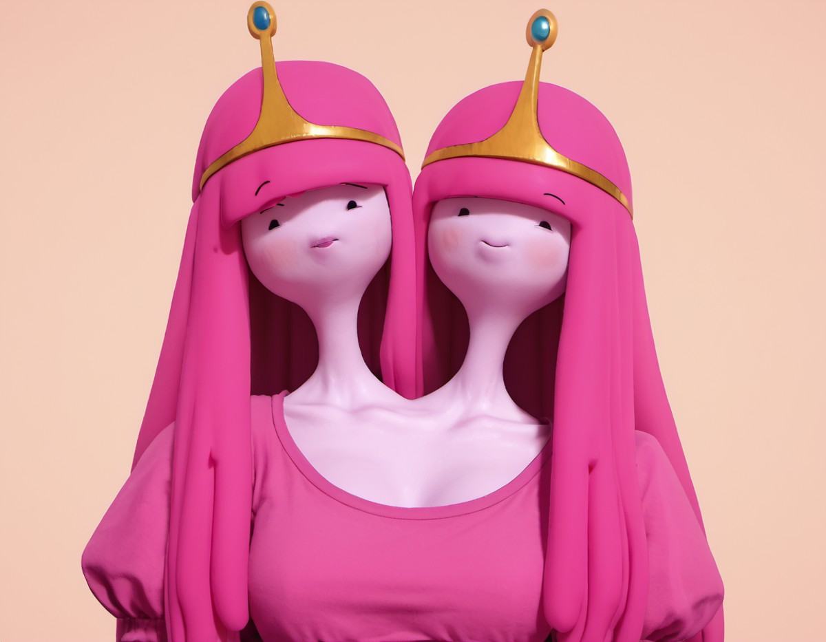 twoheads,  2 heads,  multiple heads adventure time b0bbl3g0m on Tensor.Art