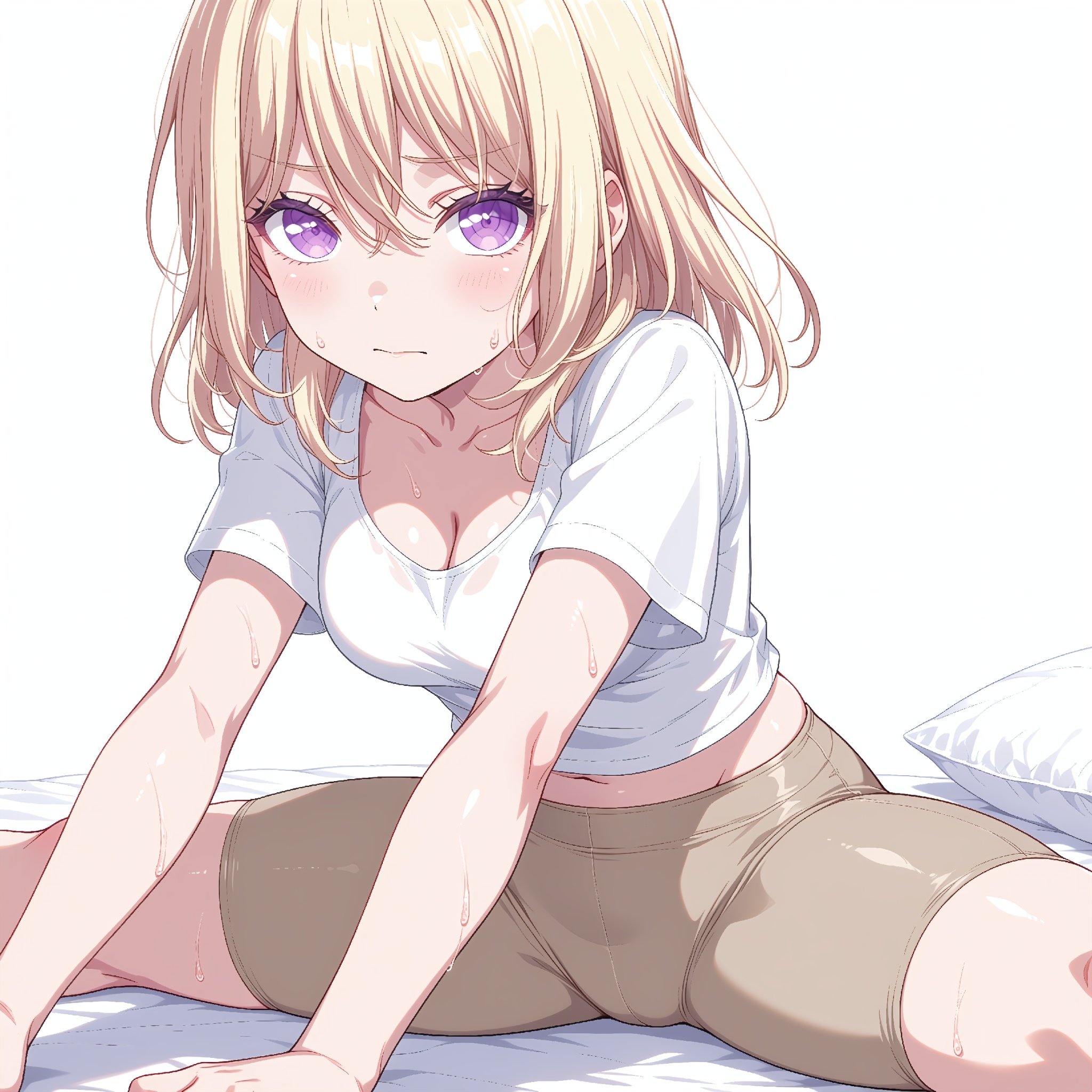 uika-m,  blonde hair,  medium hair on Tensor.Art