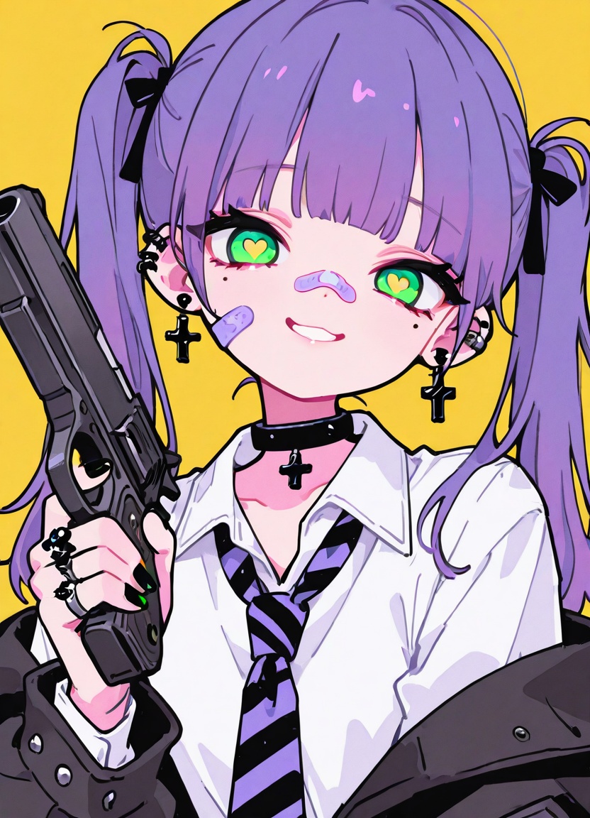 1girl,  necktie,  symbol-shaped pupils on Tensor.Art