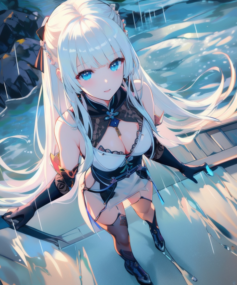(,1girl, ,best quality, ),looking at viewer, <lora:457-DA-天启姬:0.8> ,(Highest picture quality), (Master's work), full body, (ultra-detailed), the portrait is centered, 1girl, raiden shogun, nsfw, (wet clothes), blush, bare hips, (sheer shirt), (from above:1.7), (translucent dress), water drop, (rain), (outdoors), stained, wet hair, wet dress, wet, scenery, (long hair), nature background, close up, ((on back)), water, lying in water, masterpiece, best quality, ultra high res, highly detailed, (abstract expressionism art:1.4), [girl | fire ghost:10], love,, dark rainbow theme, colorful, visually stunning, beautiful, gorgeous, emotional, intricate, perferct shading, rainbow hair,upper body,(cleavage), (,1girl, ,best quality, ),looking at viewer, <lora:457-DA-天启姬-F:0.8> ,,ultra detailed 8k cg, ultra detailed background ,ultra realistic 8k cg,          cinematic lighting, cinematic bloom, (( , )),,  , unreal, science fiction,  luxury, jewelry, diamond, pearl, gem, sapphire, ruby, emerald, intricate detail, delicate pattern, charming, alluring, seductive, erotic, enchanting, hair ornament, necklace, earrings, bracelet, armlet,halo,masterpiece, (( , )),, realistic,science fiction,mole,   ,cherry blossoms,,(((Best quality, masterpiece, ultra high res, (photorealistic:1.4), raw photo, 1girl, ,rain, , sunlight, sunset, qianqiu wanxia,     )))  (cleavage), (),