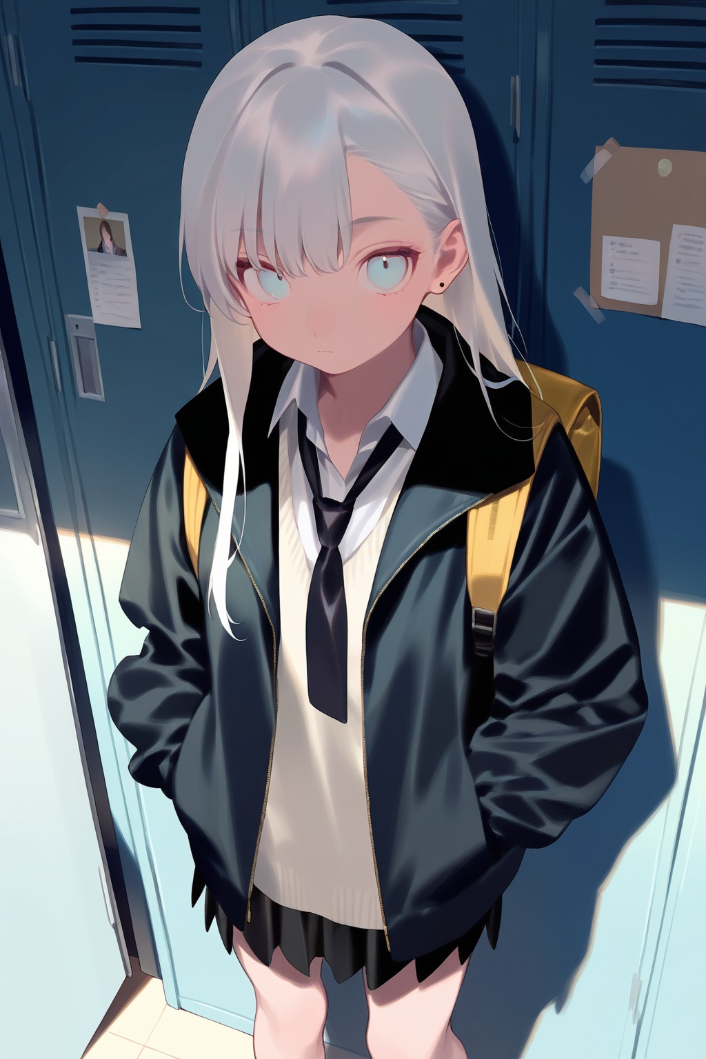 1girl,  locker,  solo on Tensor.Art