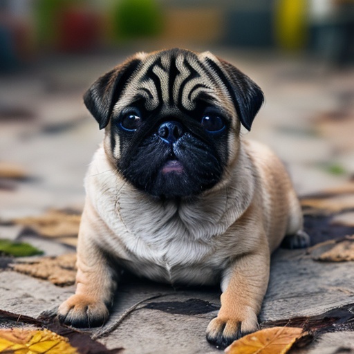 best quality, masterpiec8K.HDR.Intricate details,ultra detailed,8k,masterpiece, best quality,no humans, realistic,  dog,full body, <lora:巴哥犬:1>