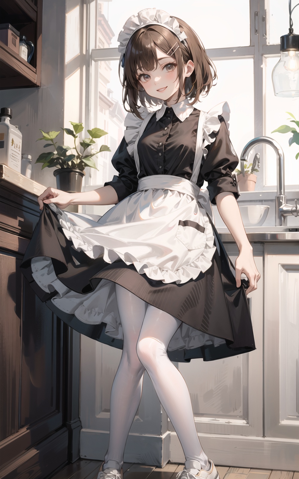 maid,  maid_headdress,  sneakers on Tensor.Art
