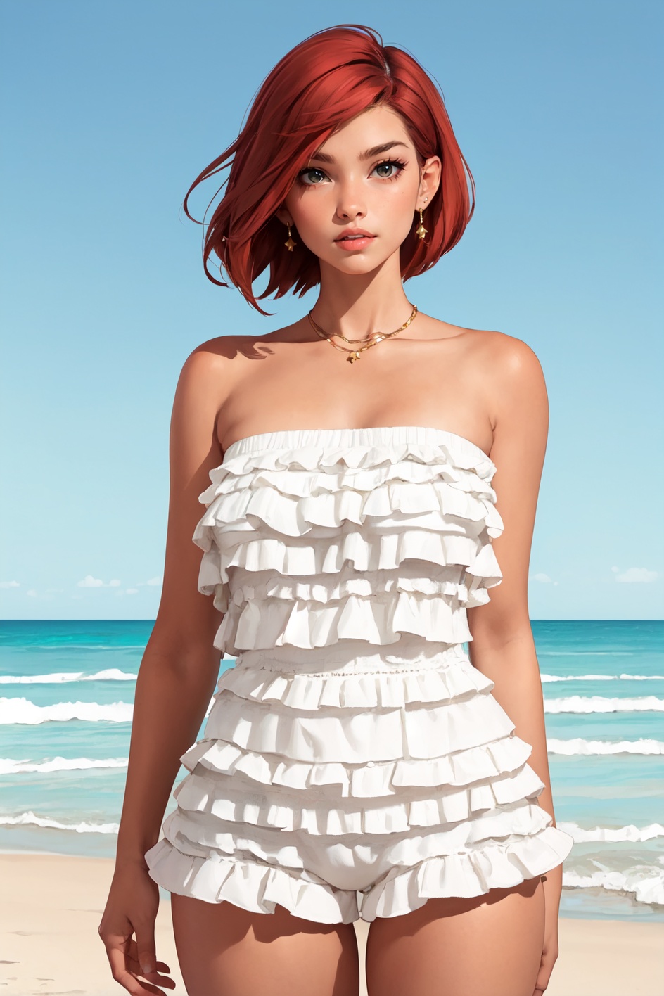 portrait,  *****,  curvy woman on Tensor.Art