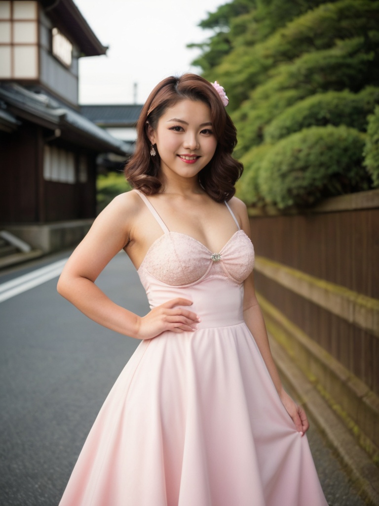 best quality,  pinup a young girl 18yo skin skin-color color stand in japan,  saitama on Tensor.Art