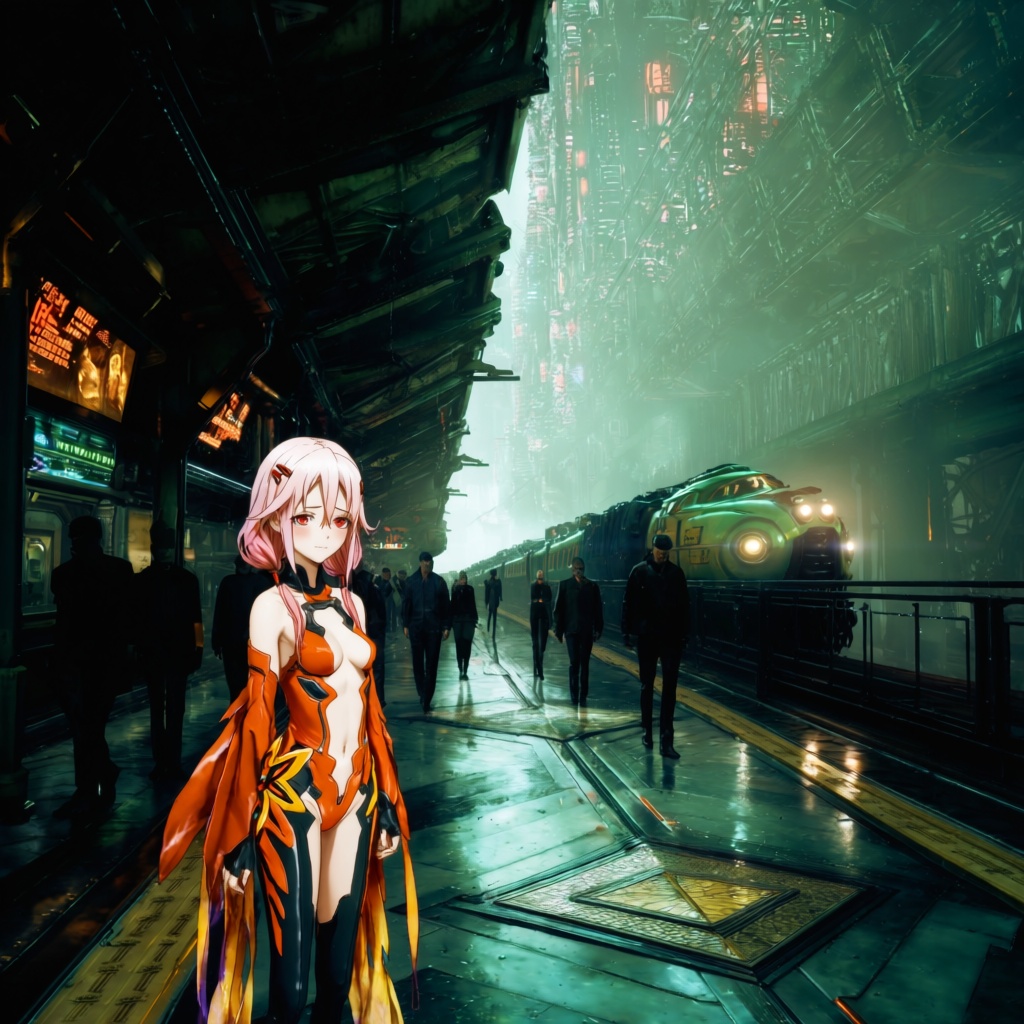 yuzuriha inori,  guilty crown,  1girl on Tensor.Art