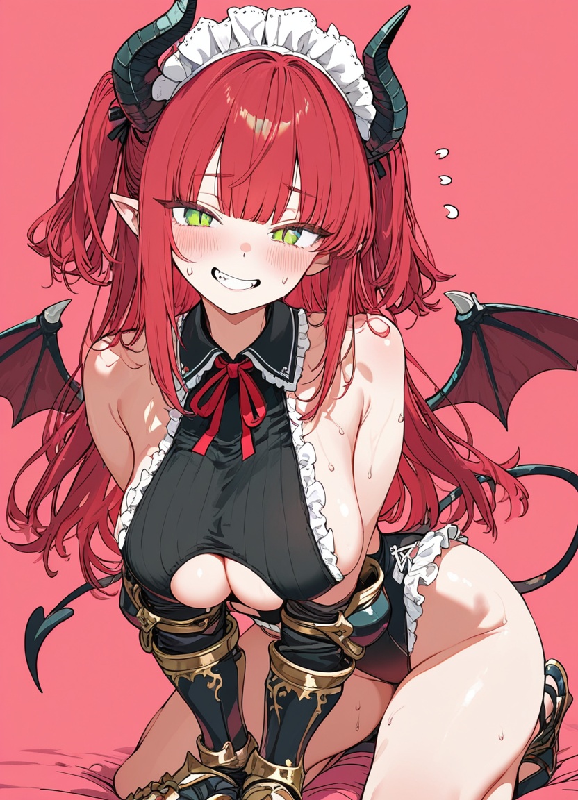 1girl,  horns,  solo on Tensor.Art