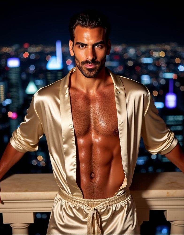 Nyle Dimarco ,  direct eye contact,  six pack abs on Tensor.Art