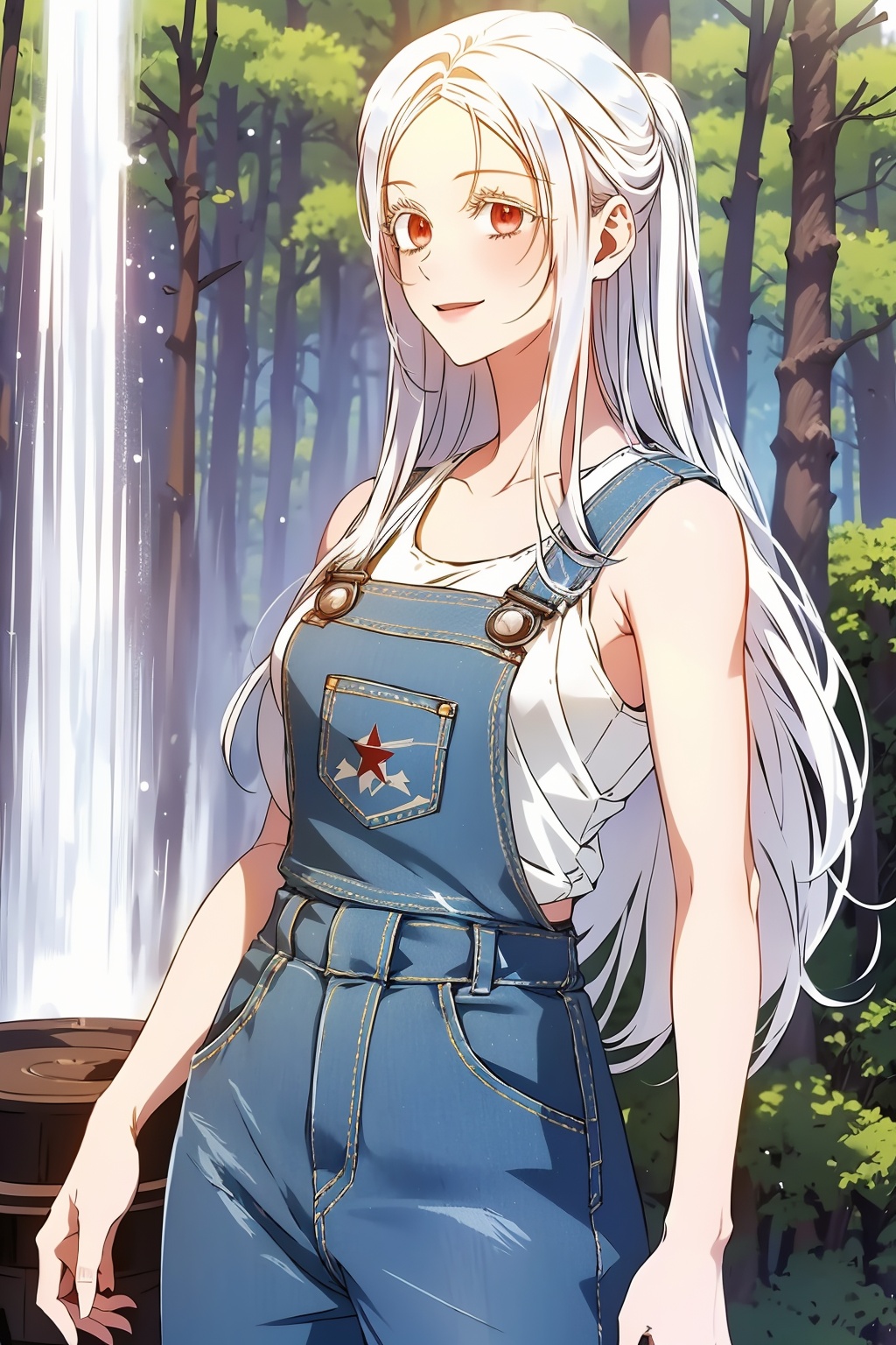 1girl,  solo,  red eyes on Tensor.Art