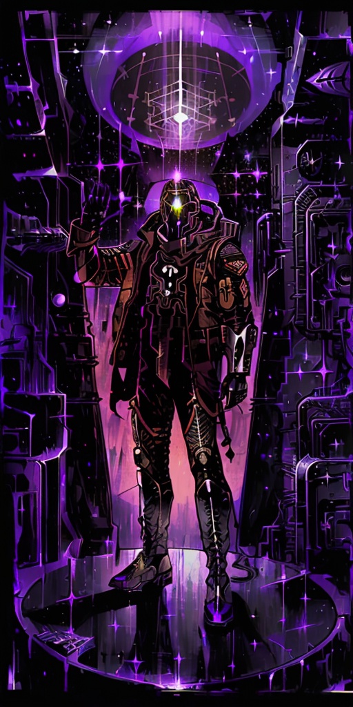 ((army commander), (special forces:1.1), purple color:1.2), (space the universe, the galaxy, the sun, mars god of the universe the man between words),  <lora:tarot card 512x1024:1>, dangerous depressing atmosphere, intricate, elegant, highly detailed, digital painting, artstation, concept art, smooth, sharp focus, illustration, art by h r giger and greg rutkowski and alphonse mucha, beautiful dramatic lighting, magnetic field, asteroid field