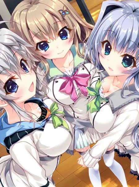 ninege,  3girls,  haruka on Tensor.Art