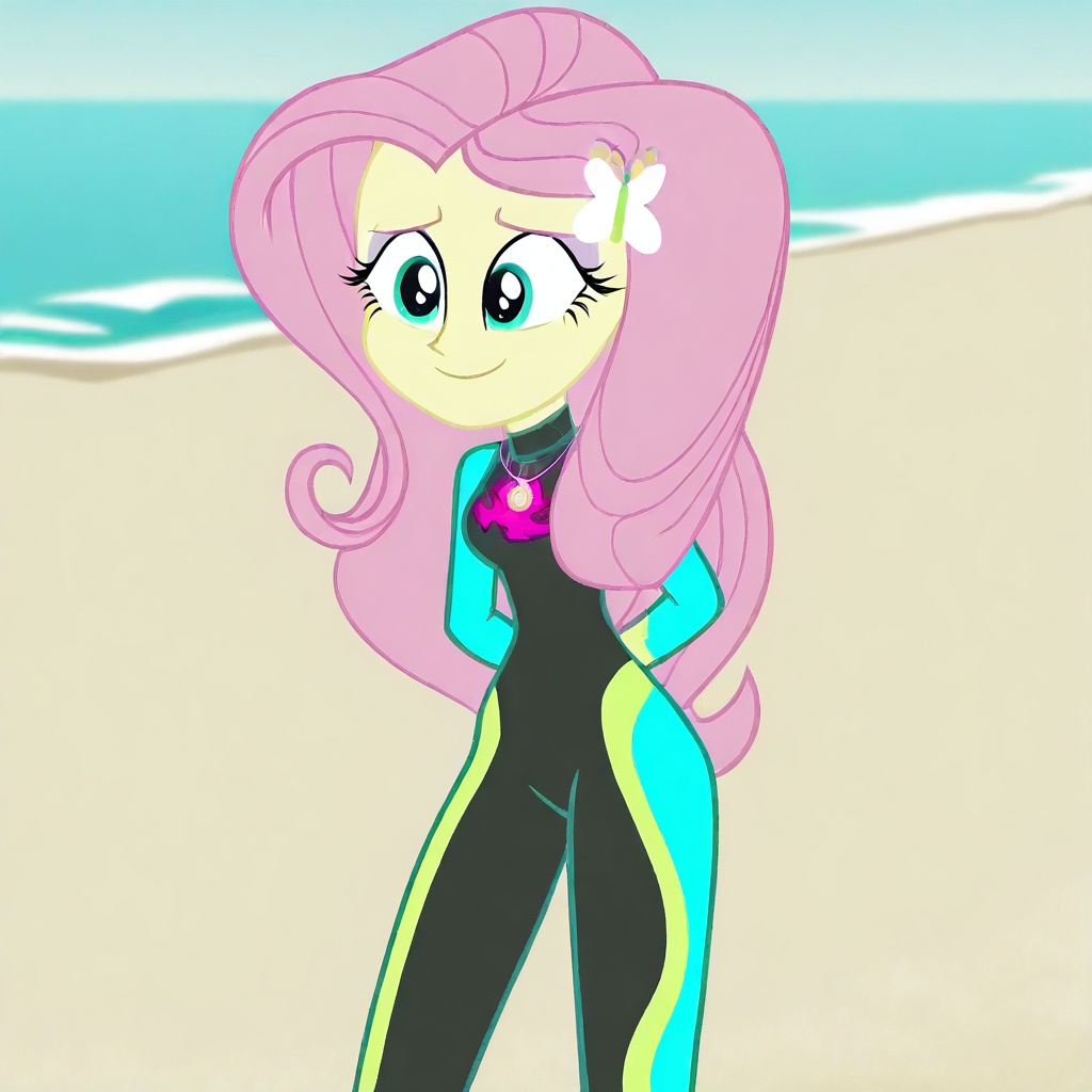 fluttershy_swimsuit,  Equestria Girls,  Fluttershy on Tensor.Art