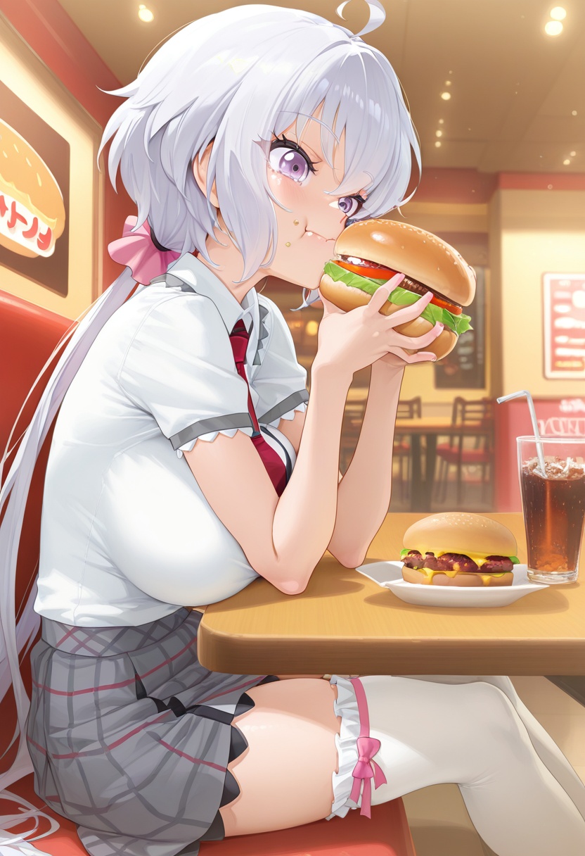 yukine chris,  long hair,  low twintails on Tensor.Art