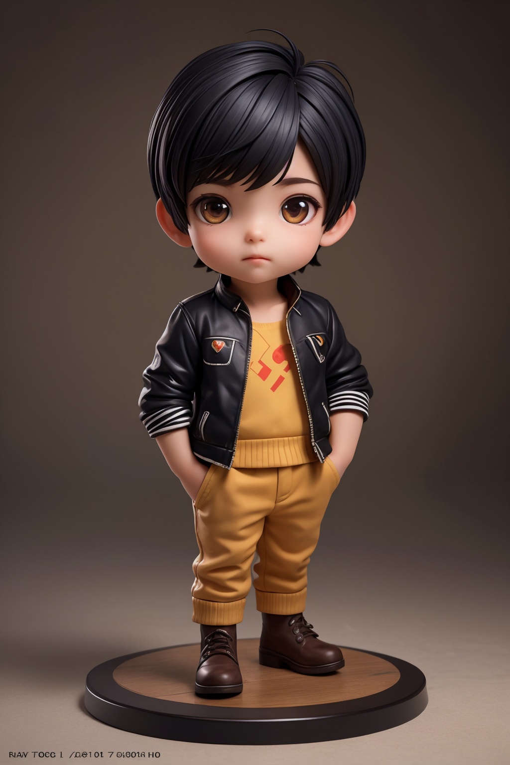 (best quality:1.4),(masterpiece:1.4),(photorealistic:1.4),(Realistic:1.2),(ultra high res, raw photo:1.4),(hdr, hyperdetailed:1.2),(8K:1.2),cinematic photo 1boy,(chibi:1.1),black hair,full body,