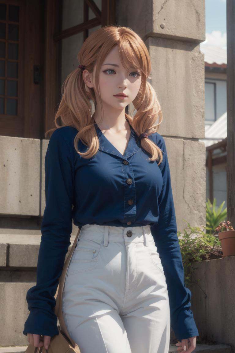RihoCT,  twintails,  cowboy shot on Tensor.Art