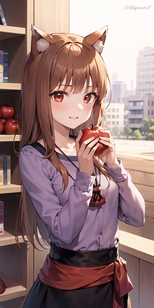 1girl,  animal ears,  apple on Tensor.Art