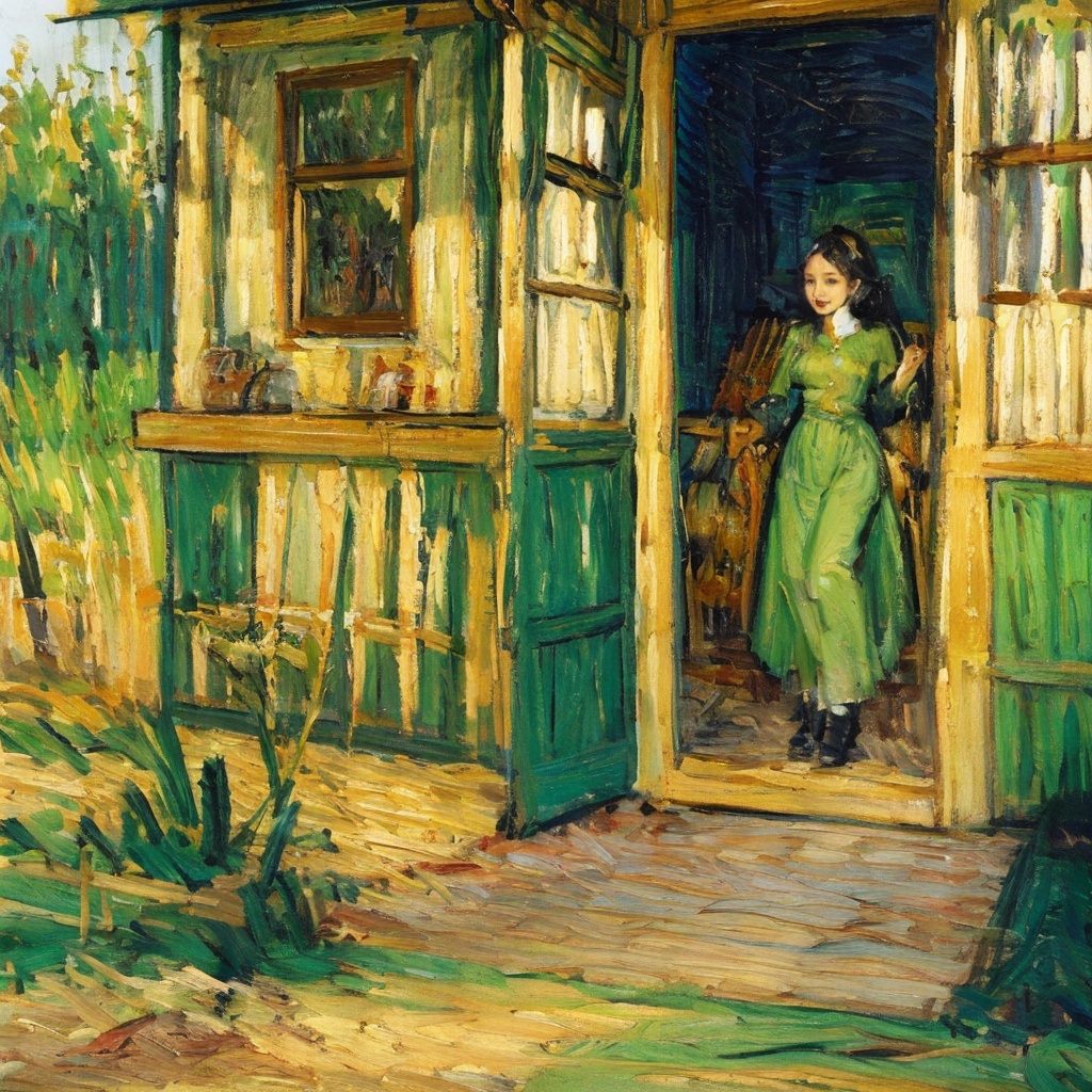 van gogh,impressionism,painting,oil_painting,scenery,mountain,blue sky,white cloud,trees,plant,wheat field,crow,bird,masterpiece,the ultimate detail,high definition,medium shot,((sunflower)),   <lora:印象派梵高1.0:0.9>