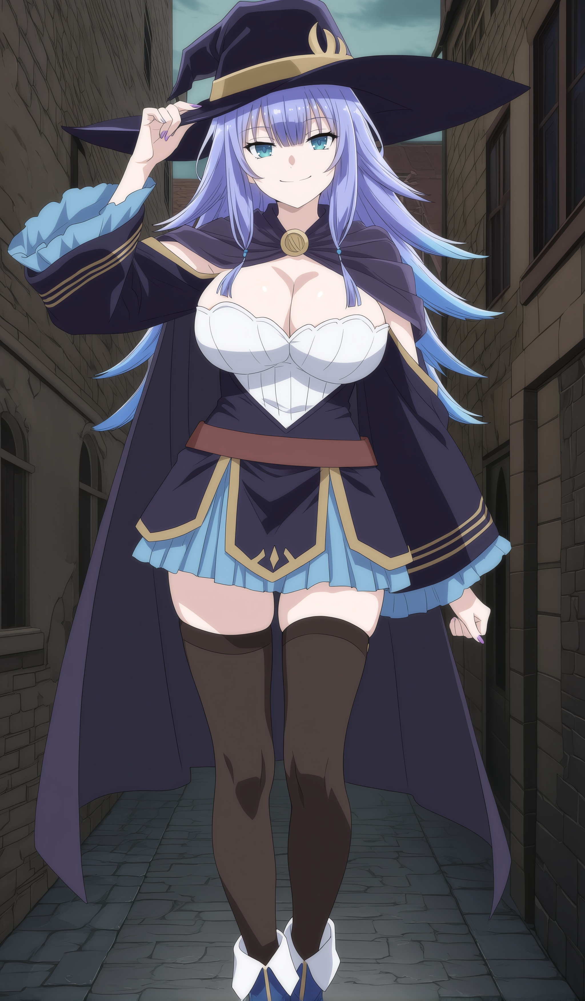 charlotte_reis(mdfd),  1girl,  blue hair on Tensor.Art