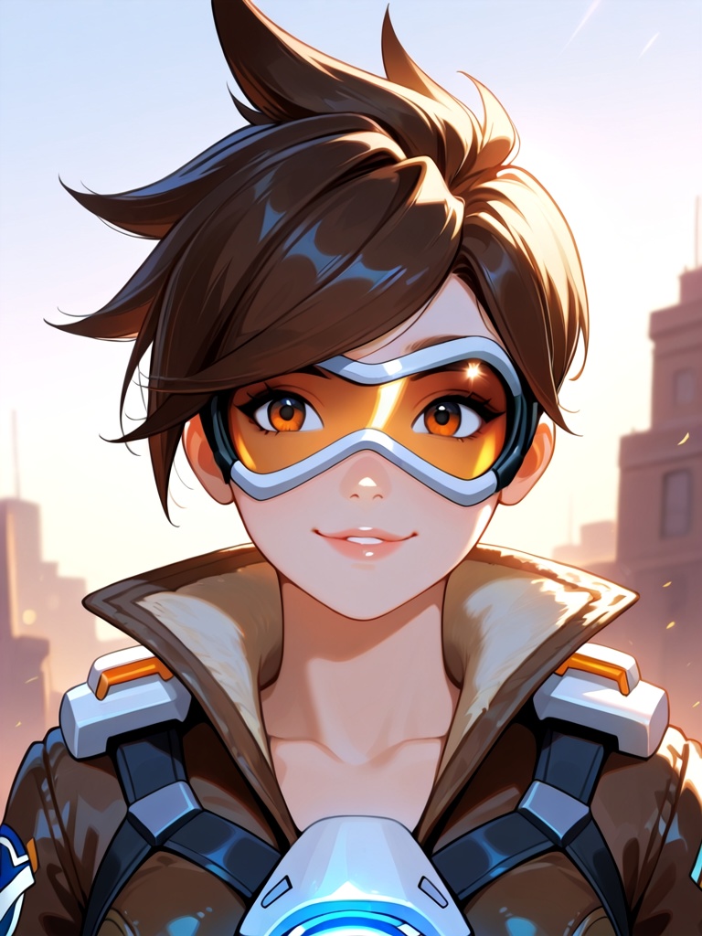 1girl,  tracer (overwatch),  general on Tensor.Art