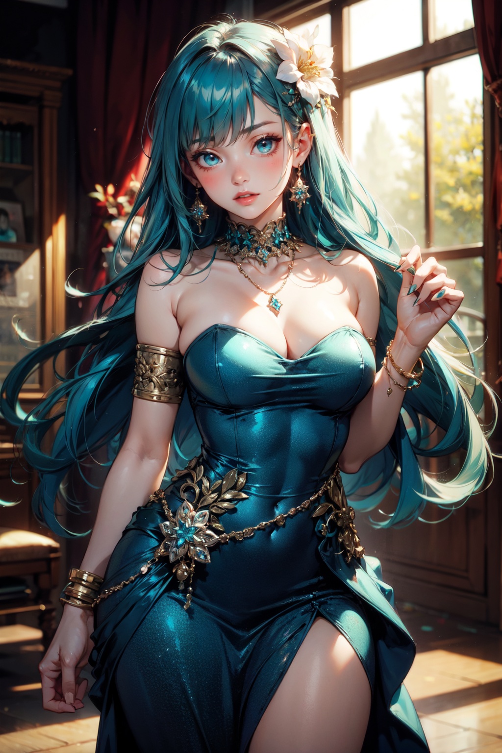 1girl,  solo,  long hair on Tensor.Art