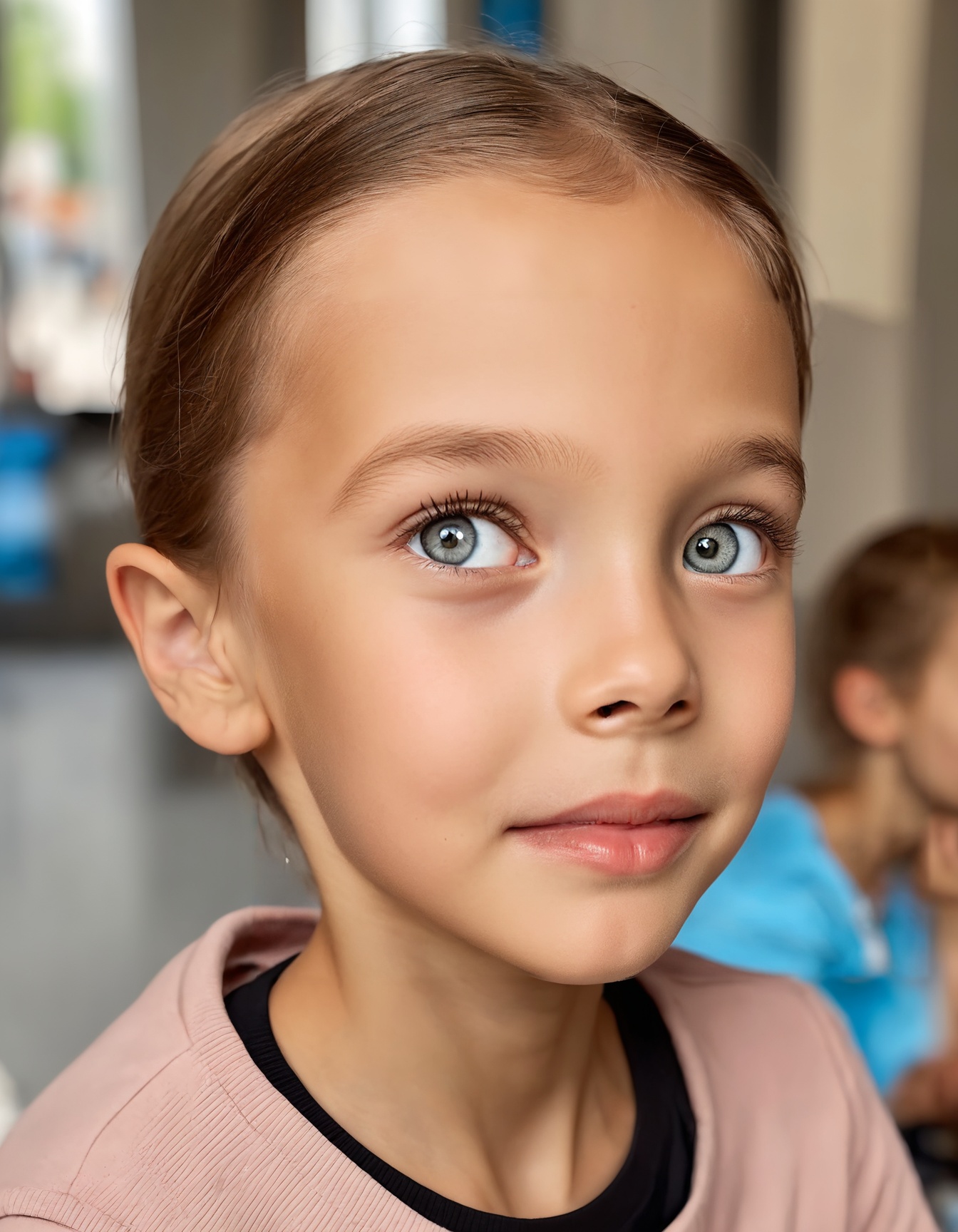 cinematic photo Little 8-year-old female child model,  cute face of AnnaPDW,  brown hair on Tensor.Art