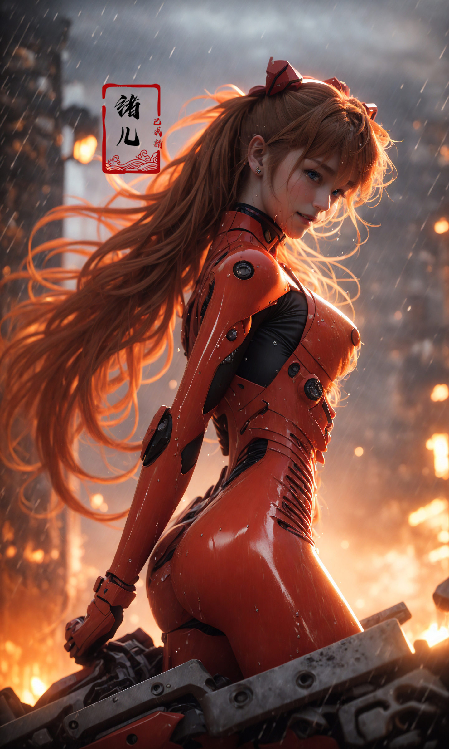 Epic CG masterpiece,  Asuka Langley Soryu,  hdr on Tensor.Art