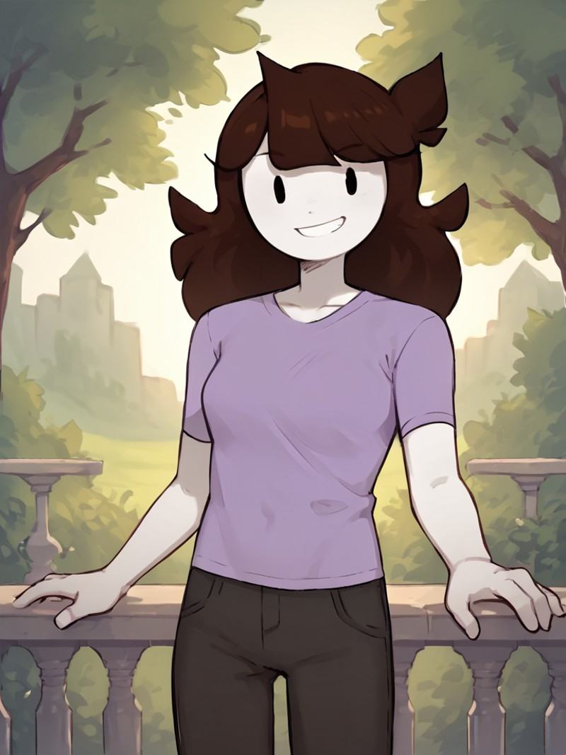 jaiden,  1girl,  purple shirt on Tensor.Art