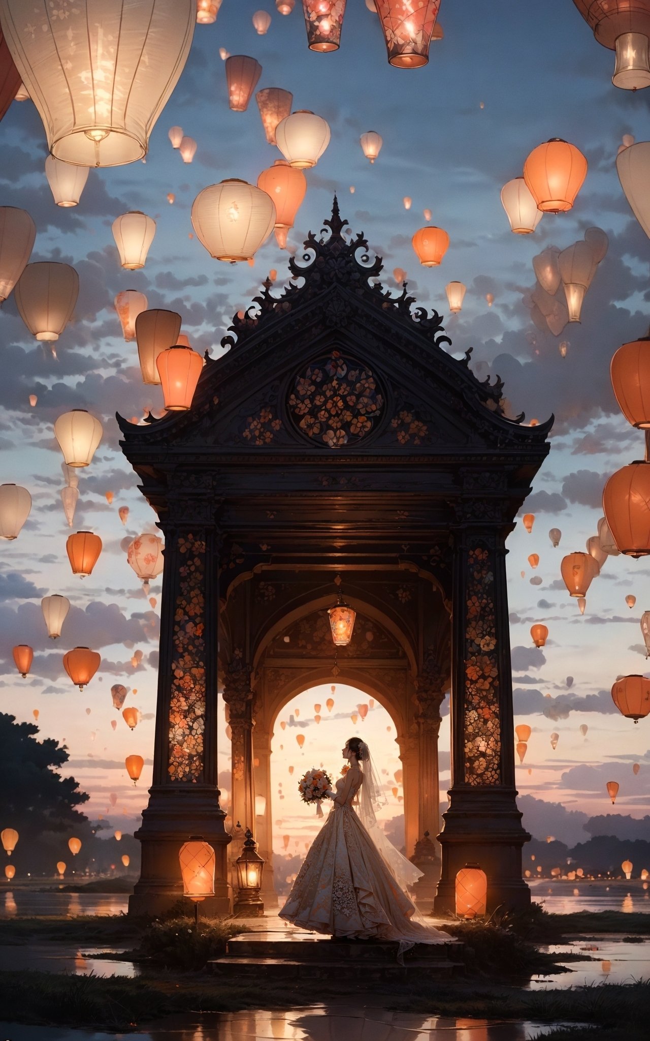 sky lantern,  masterpiece,  best quality on Tensor.Art