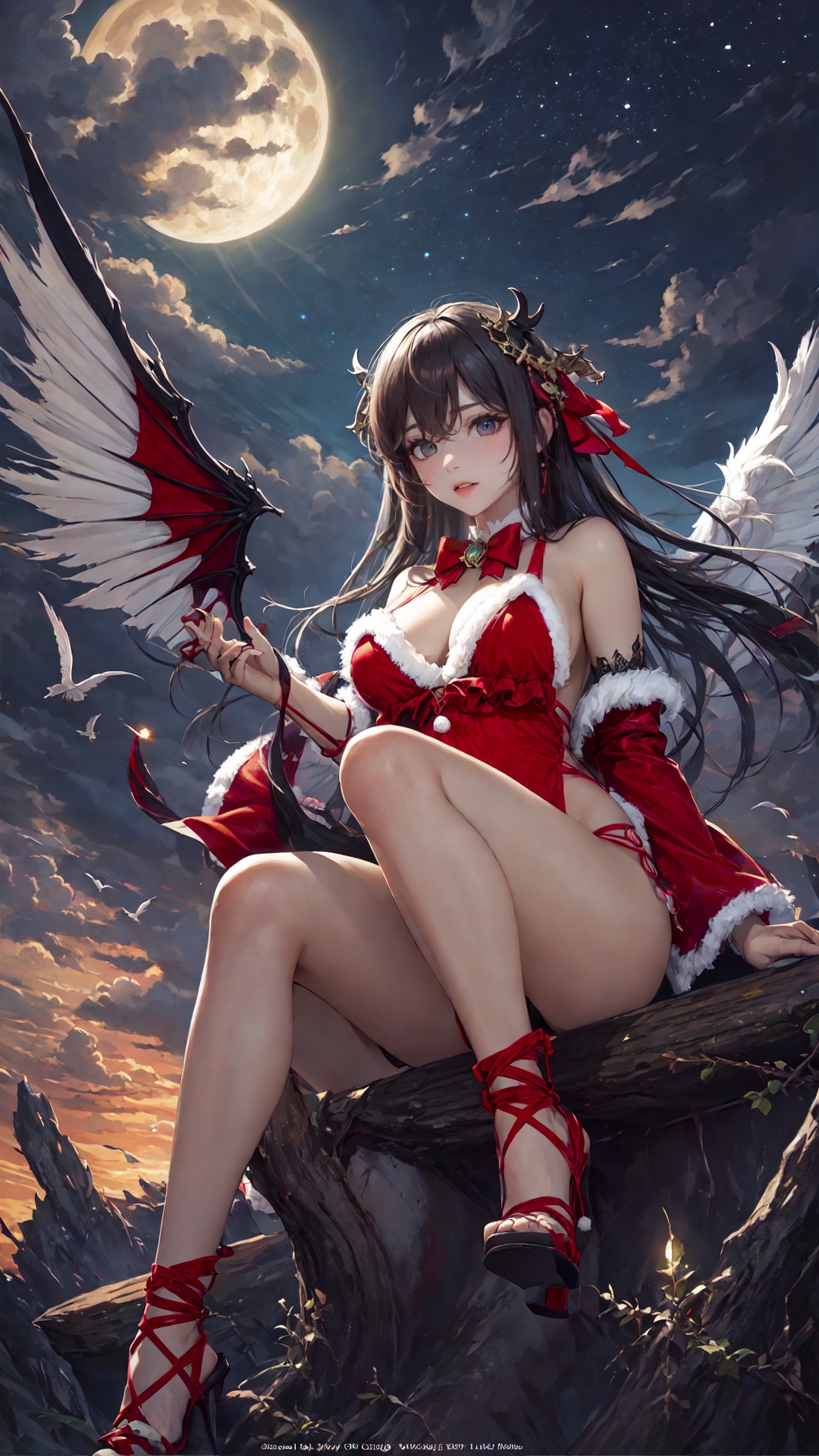 tutututu,  christmas,  breasts on Tensor.Art