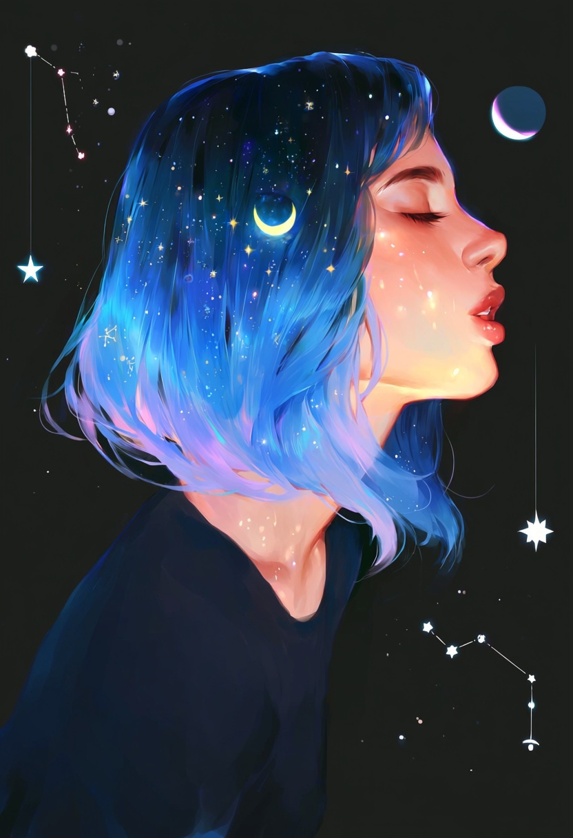 1girl,  solo,  constellation on Tensor.Art