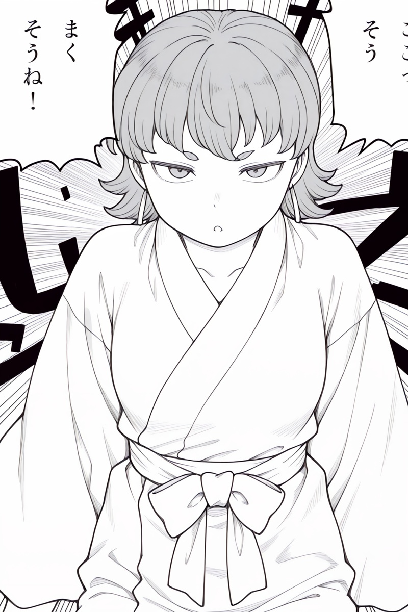 manga style,  linear_hatching,  1girl on Tensor.Art