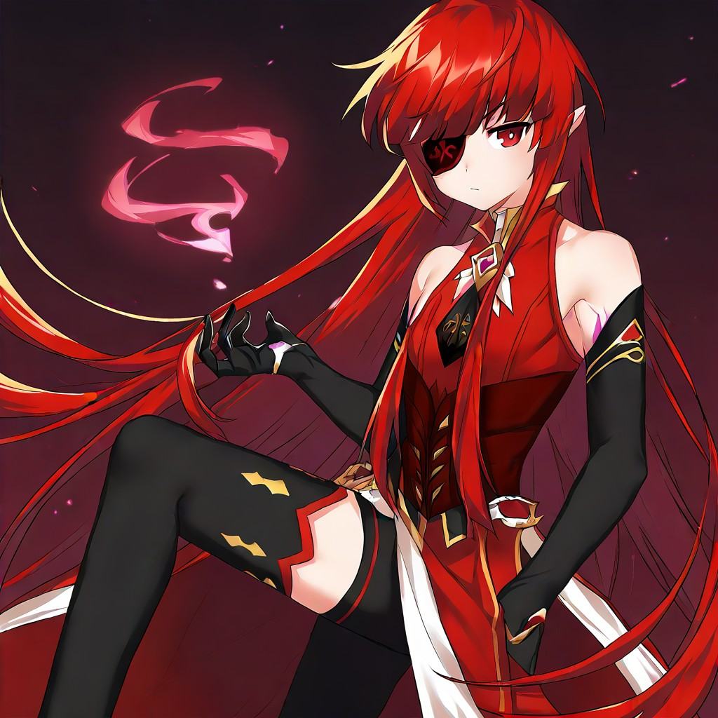 1girls,  El_rosso,  very long hair by Triplebox on Tensor.Art